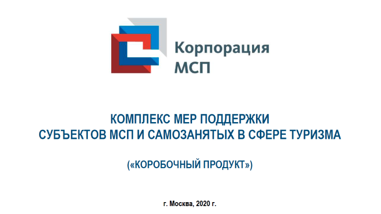 Комплекс мер поддержки субъектов МСП и самозанятых в сфере туризма